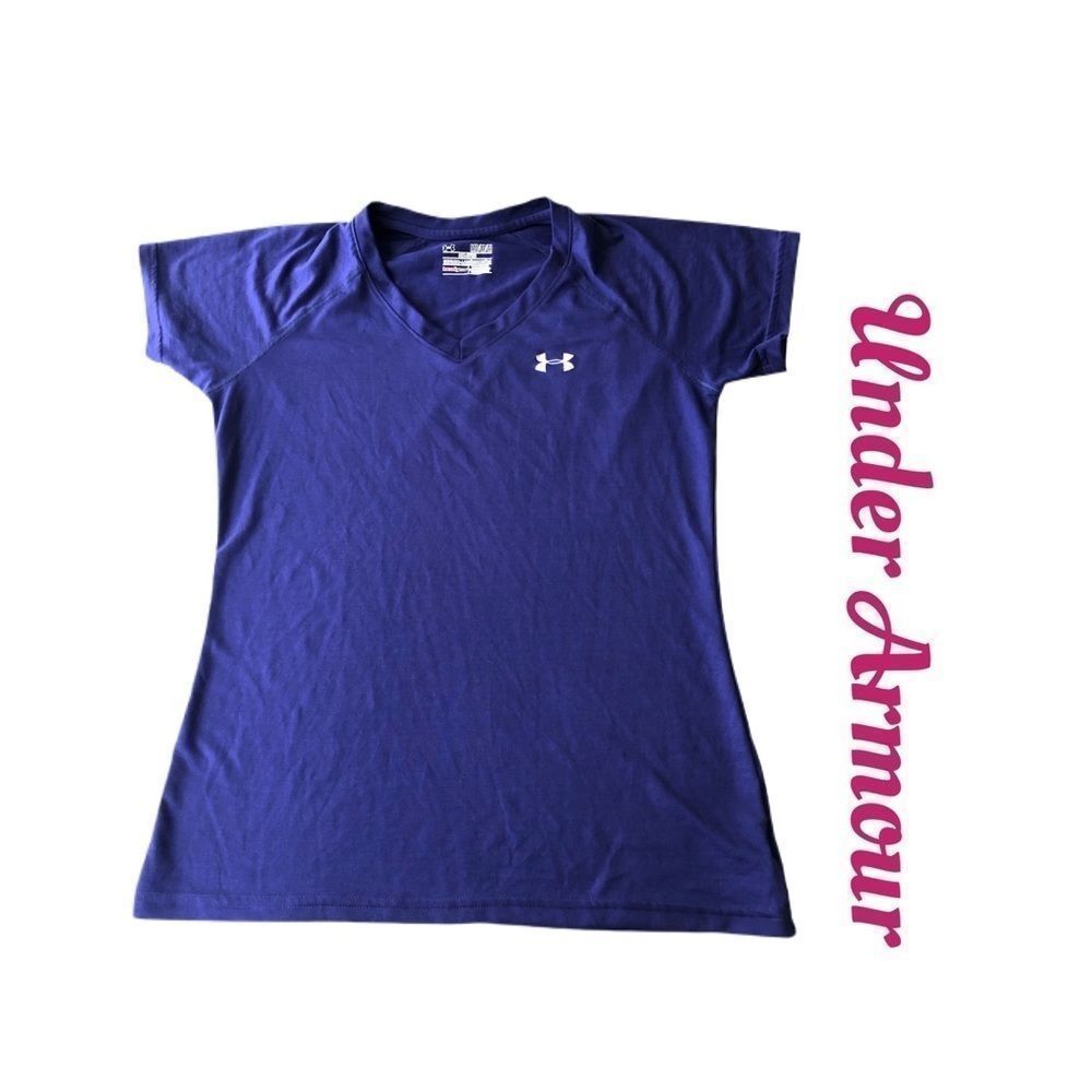 Under Armour HeatGear Purple Tee-Shirt Sz M